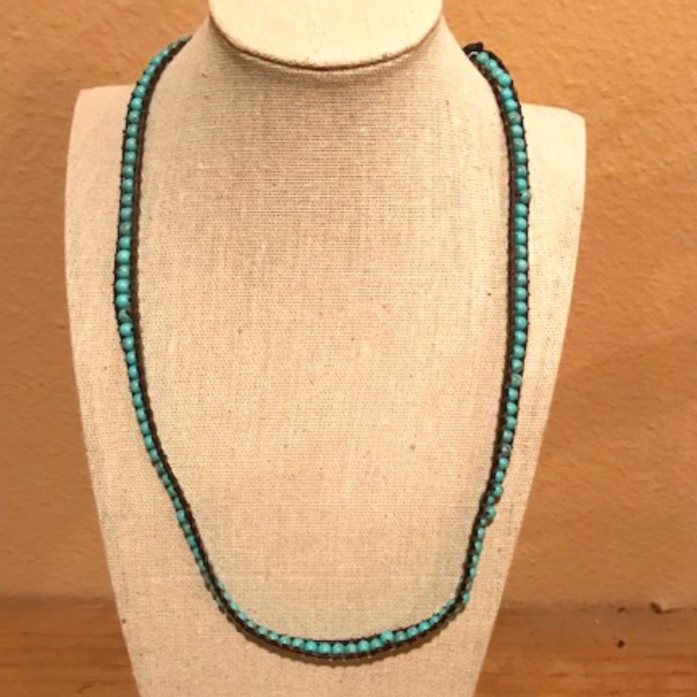 Lucky Brand Turquoise Beaded Necklace--NWT!!